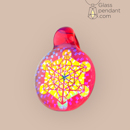 @subtl Telemagenta Dichroic Sacred Geometry Pendant