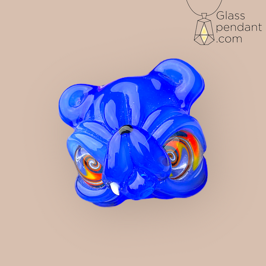 @c.a.s.t.o Blue Grizzly Bear Pendant