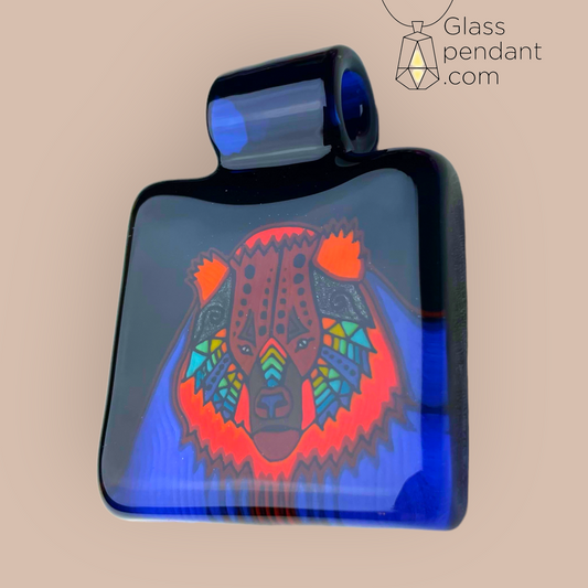 @kevinmurrayglass Bear Tablet Pendant