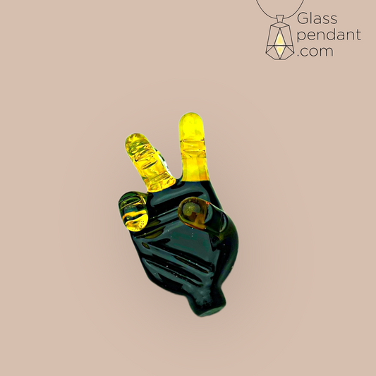 @goober_gabe Terp Black Peace Sign Pendant
