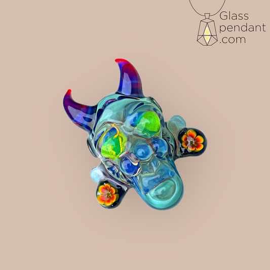 @truchalkglass Millie Earring Freddy Pendant
