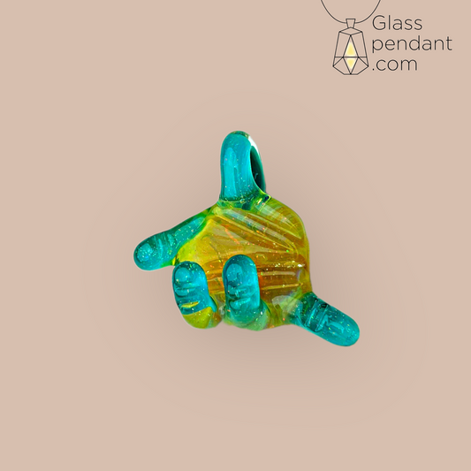 @goober_gabe Aqua Sunset Hang Loose Pendant