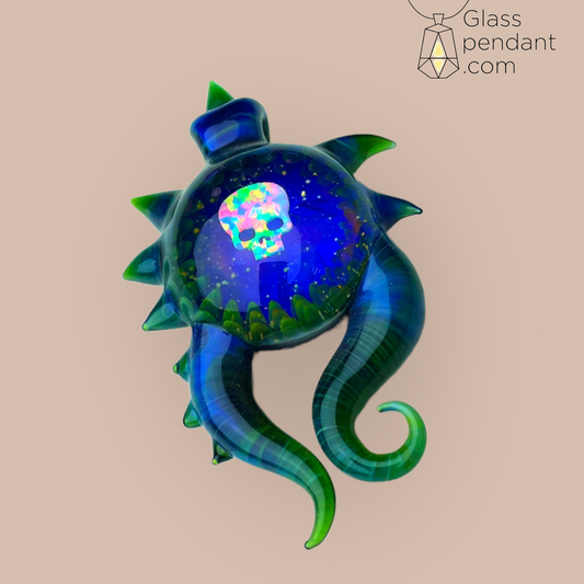 @neebsglass Skull Opal Space-Key Pendant
