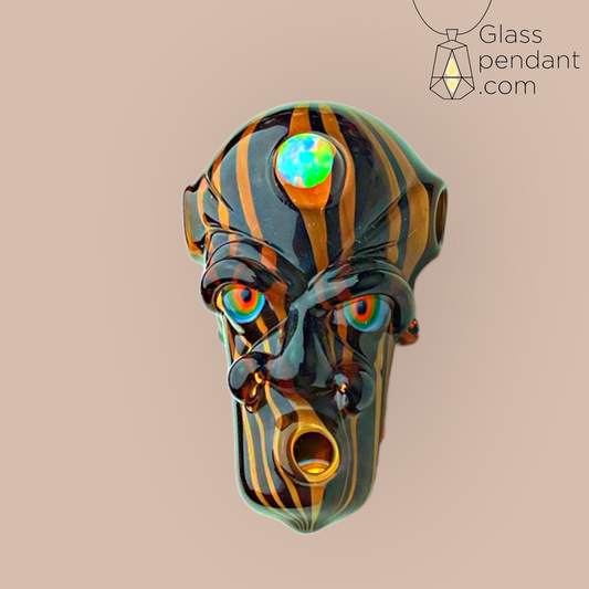 @upgradeglass WoodGrain Two-Faced Third Eye Opals Shaman Pendant