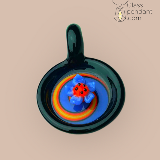 @convictionglass Wig-Wag Fire Flower Pendant