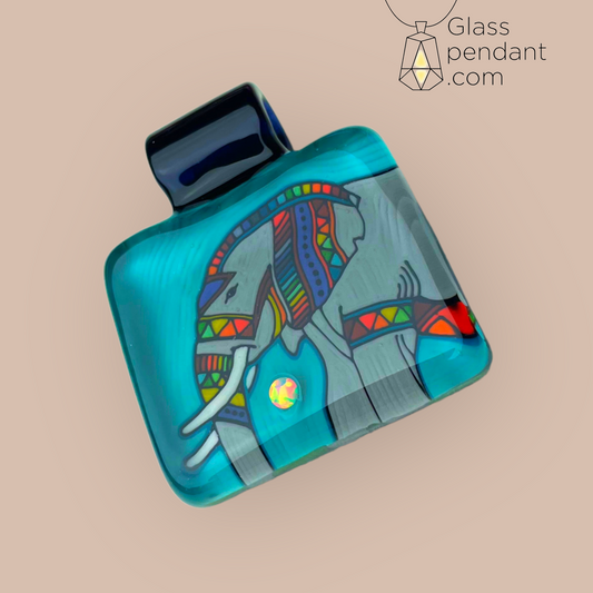 @kevinmurrayglass Mammoth Opal Tablet Pendant