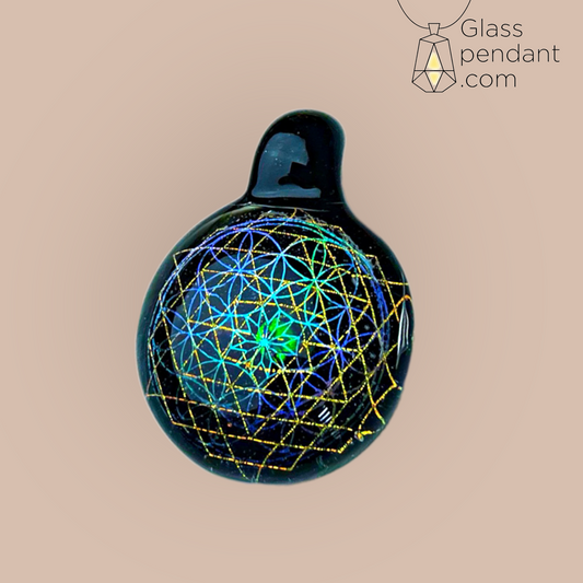 @subtl Double Layered Dichroic Sacred Geometry Pendant