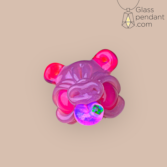 @c.a.s.t.o Neon Pink Dosed Opal Spunion Pendant