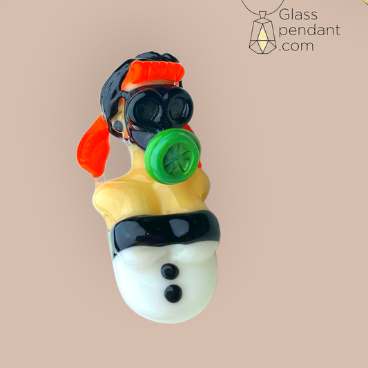 @theglassfish13 Gas Mask Girl Pendant