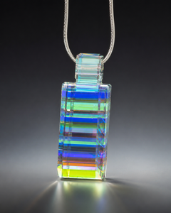 Dichro Louver Faceted Pendant