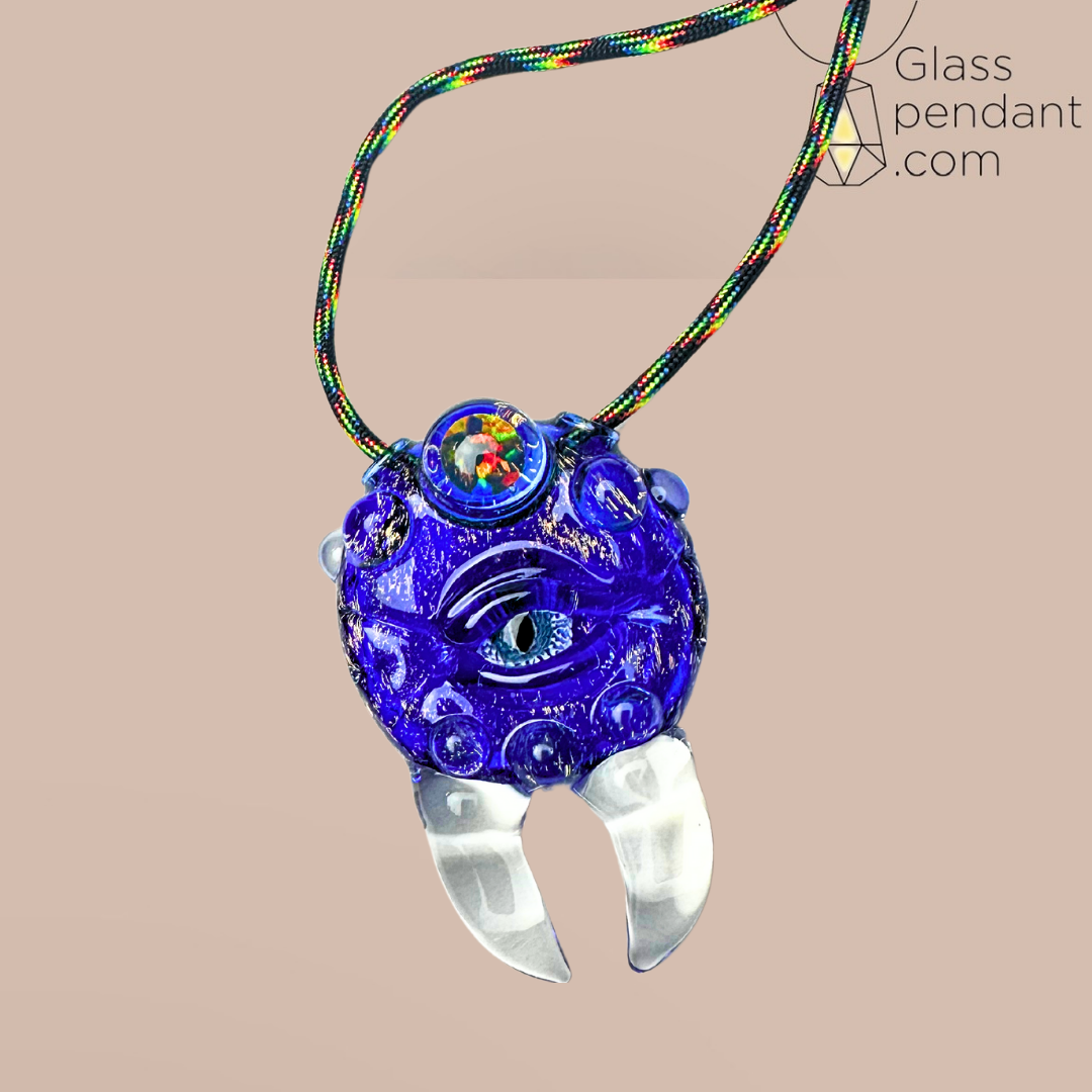 Dichroic Abstract Opal Monster Pendant