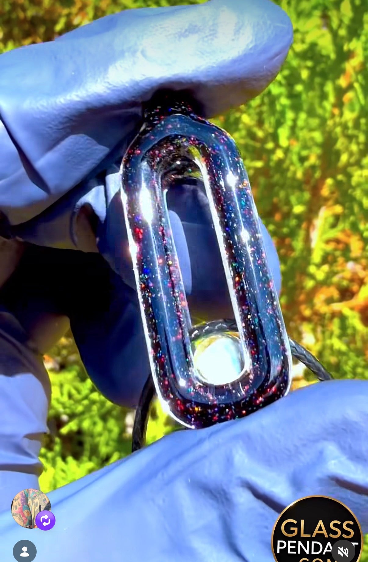 Crushed Opal Doublink Pendant