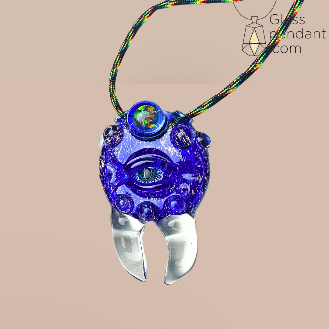 Dichroic Abstract Opal Monster Pendant