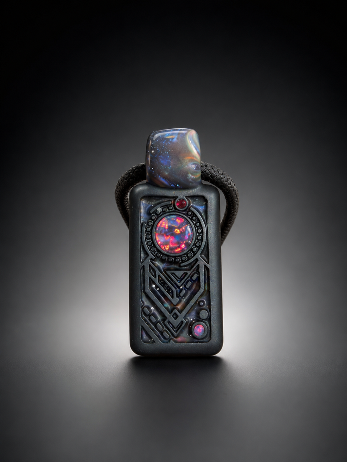 Space Glyph Pillar Pendant