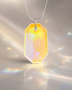 “Zeralyth” Faceted Opal Dichro Pendant