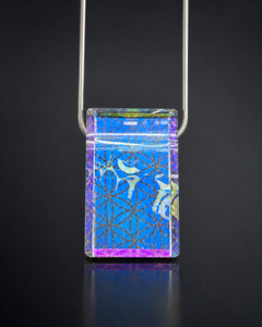 Flower Of Life Dichro & Millie Faceted Pendant