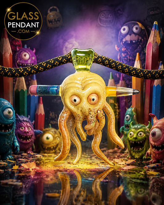 Pencil Monster Pendant