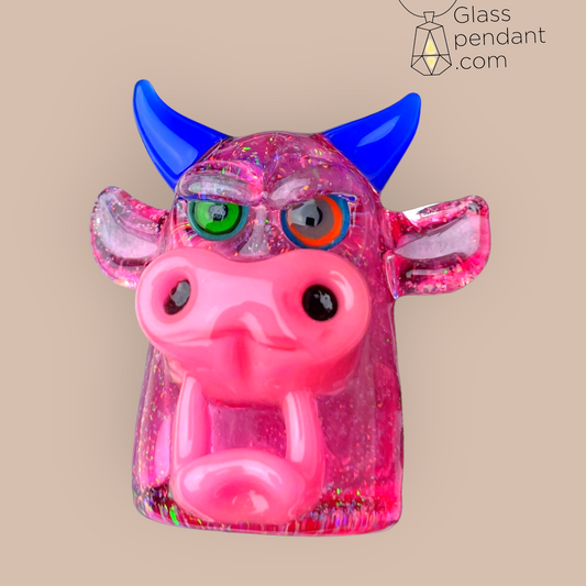 @rmorrisonglass Crushed Opal Bull Pendant