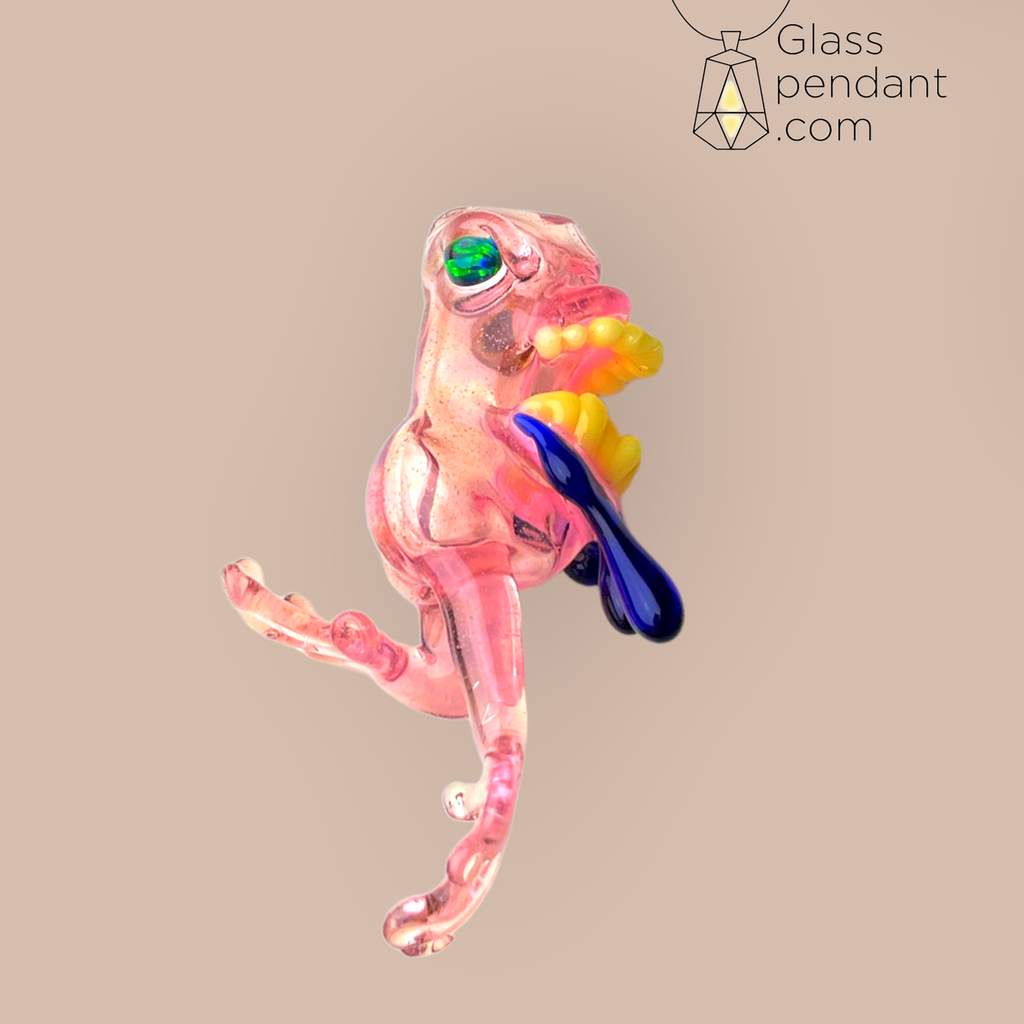 @jahniglass CFL Color-Changing Serum Opal Eye Spitter Pendant