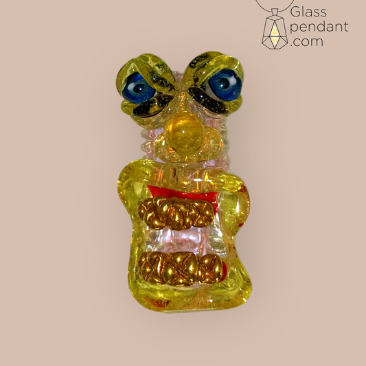 @frostysfresh Serum CFL Color-Changing Dichroic Gold Teeth Frosty Pendant