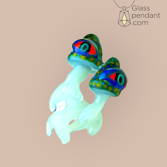 @glyph_glass Two-Head Mushroom Cluster Pendant