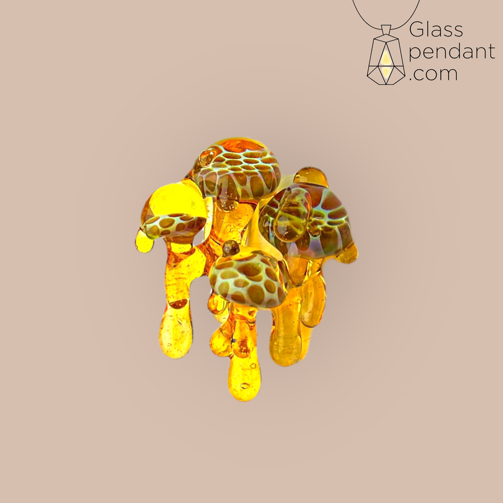 @glyph_glass CFL Color-Changing Terps Honeycomb Mushroom Cluster Pendant