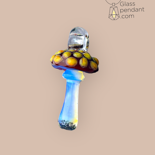 @diligent_glass Ghost Mushroom Pendant #3